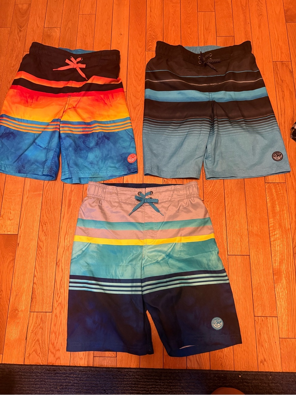 Zero Xposure Boys Swim Trunks - Striped Board Shorts